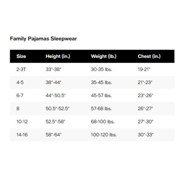 Family Matching Christmas Pajamas Set 2T-3T Kids Sleepwear White Gold/Black Tree - Picture 2 of 9